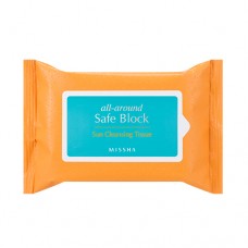 MISSHA All Around Safe Block Sun Cleansing Tissue – Čistící ubrousky (M9185)